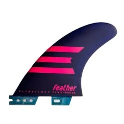 Ailerons Surf Feather Fins Ultralight - 3 Dérives - Purple
